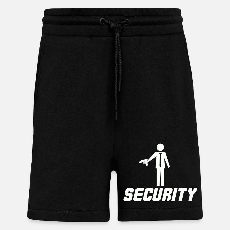 Security mit Waffe - Shorts - made by SPREAD - SOLID BLACK
