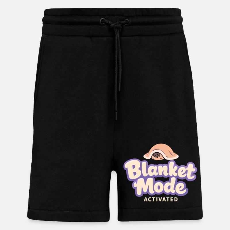 Anime-hausmensch Cuddly Weeb - Short bio décontracté fabriqué en UE - SOLID BLACK