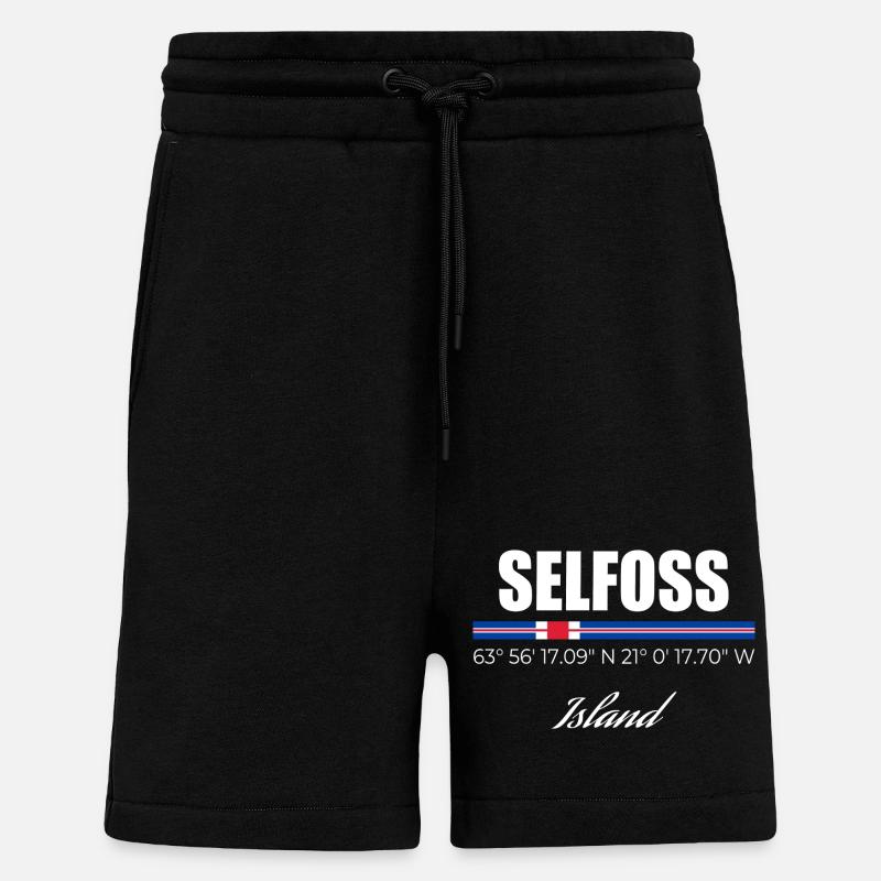 Selfoss - Shorts - made by SPREAD - SOLID BLACK
