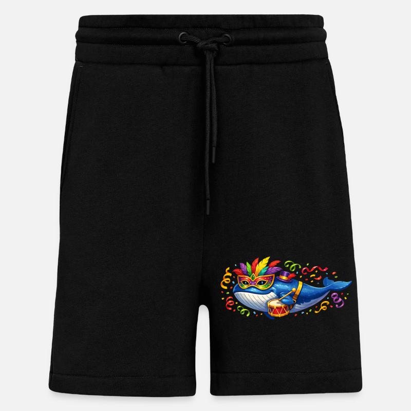 Karnewal Karneval Fasching Geschenk - Shorts - made by SPREAD - SOLID BLACK