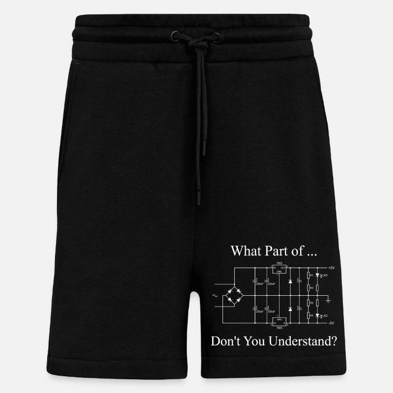 Electrical Engineer Funny Engineering Sarcasm - Shorts - made by SPREAD - SOLID BLACK