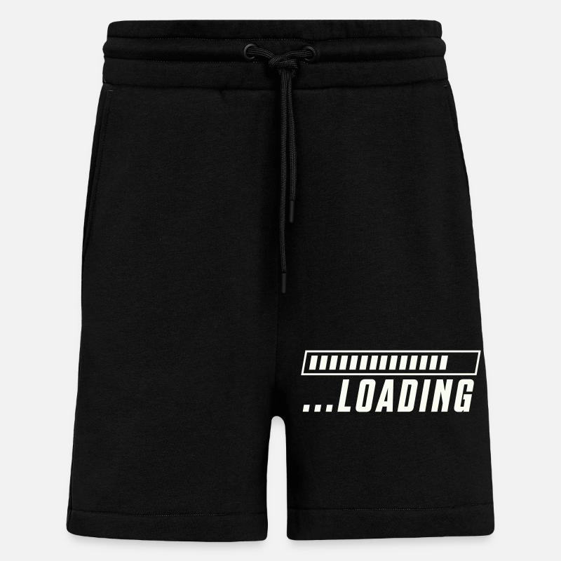 Ladebalken Loading Fortschritt - Shorts - made by SPREAD - SOLID BLACK