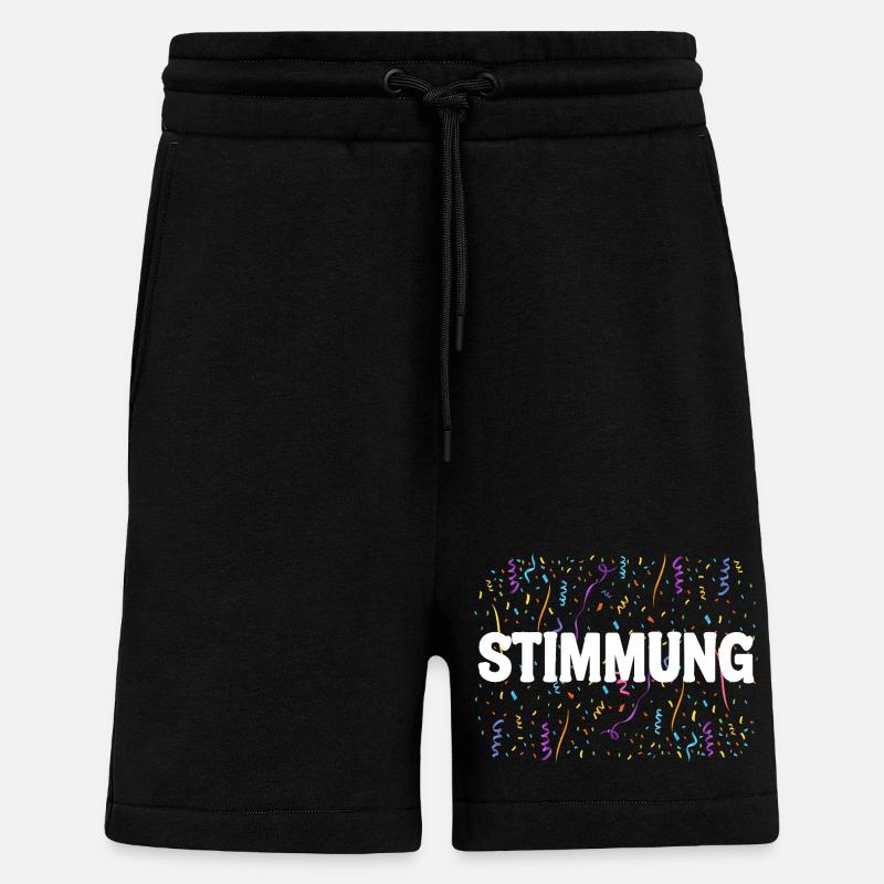 MOOD – Chemise confettis Carnaval - Short bio décontracté fabriqué en UE - SOLID BLACK