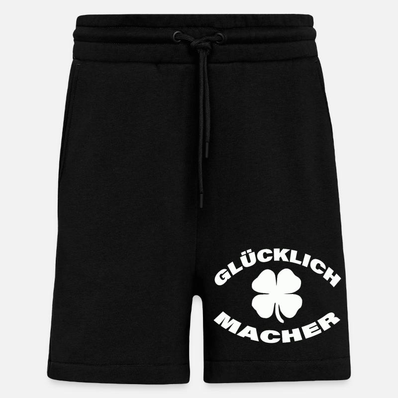 GLÜCKLICHMACHER - Shorts - made by SPREAD - SOLID BLACK