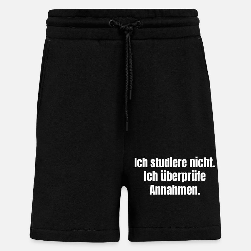 I check assumptions as a PhD student - Shorts - made by SPREAD - SOLID BLACK