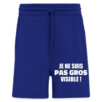 Humour : Je ne suis pas gros, je suis visible ! - Short bio décontracté fabriqué en UE - Iconic Blue - Devant