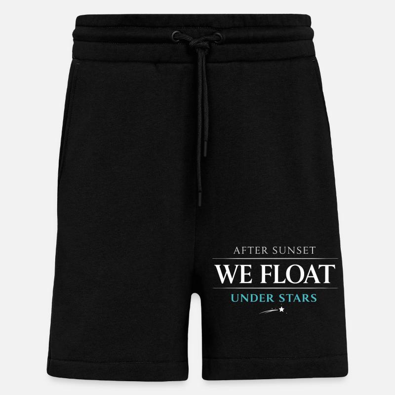 Navigation de nuit avec - Short bio décontracté fabriqué en UE - SOLID BLACK