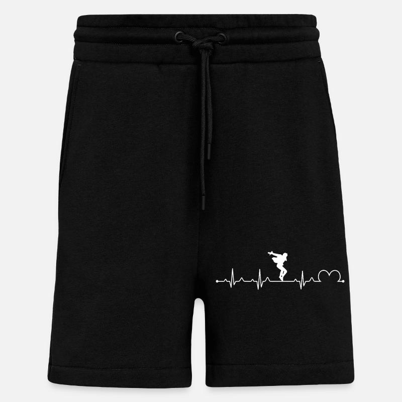Stepptanzende Silhouette Retro Rhythmus Step-Schuhe - Shorts - made by SPREAD - SOLID BLACK
