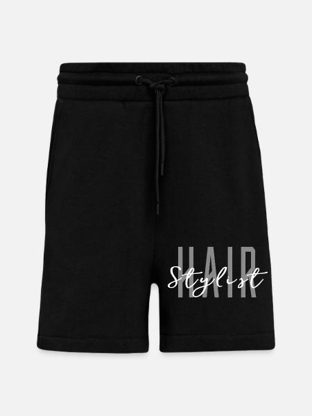 Coiffeur Coiffeur - Salon professionnel - Short bio décontracté fabriqué en UE - SOLID BLACK