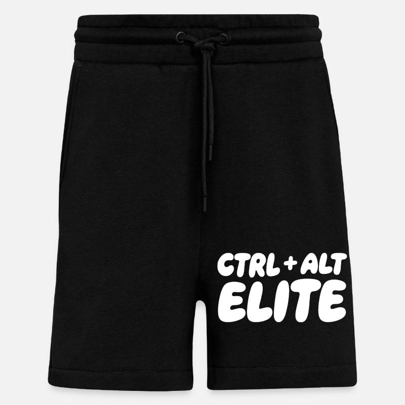 Ctrl Alt Elite: Keyboard Gamer Tee - Shorts - made by SPREAD - SOLID BLACK