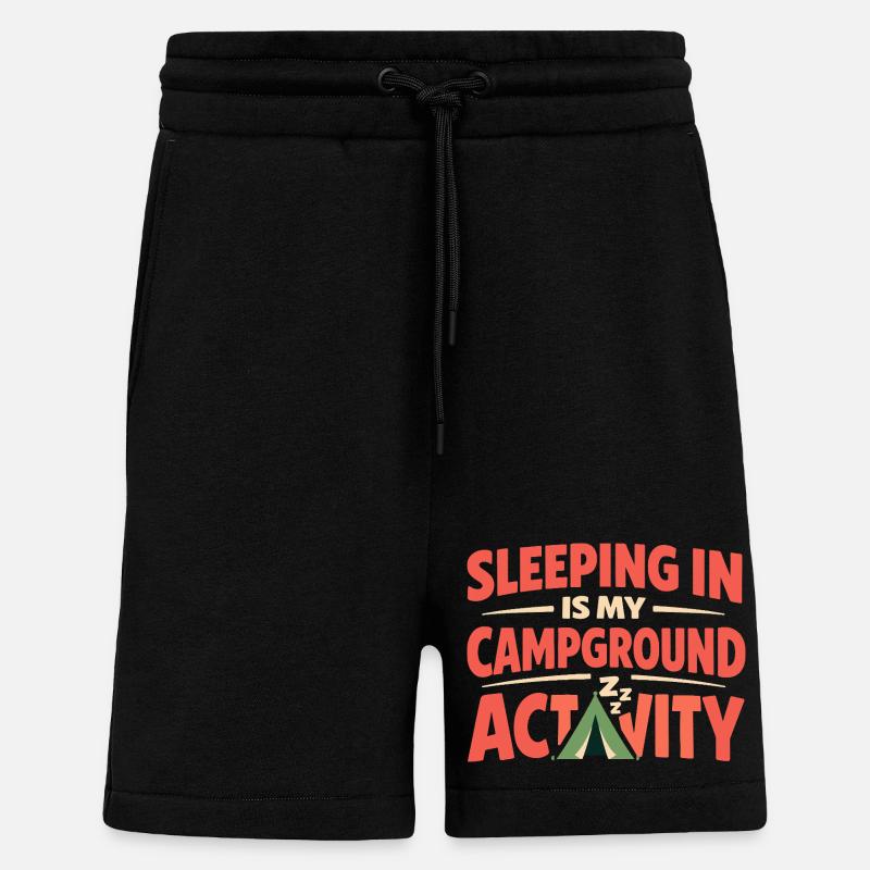 Camping Schlafen Sie In Keinem - Shorts - made by SPREAD - SOLID BLACK