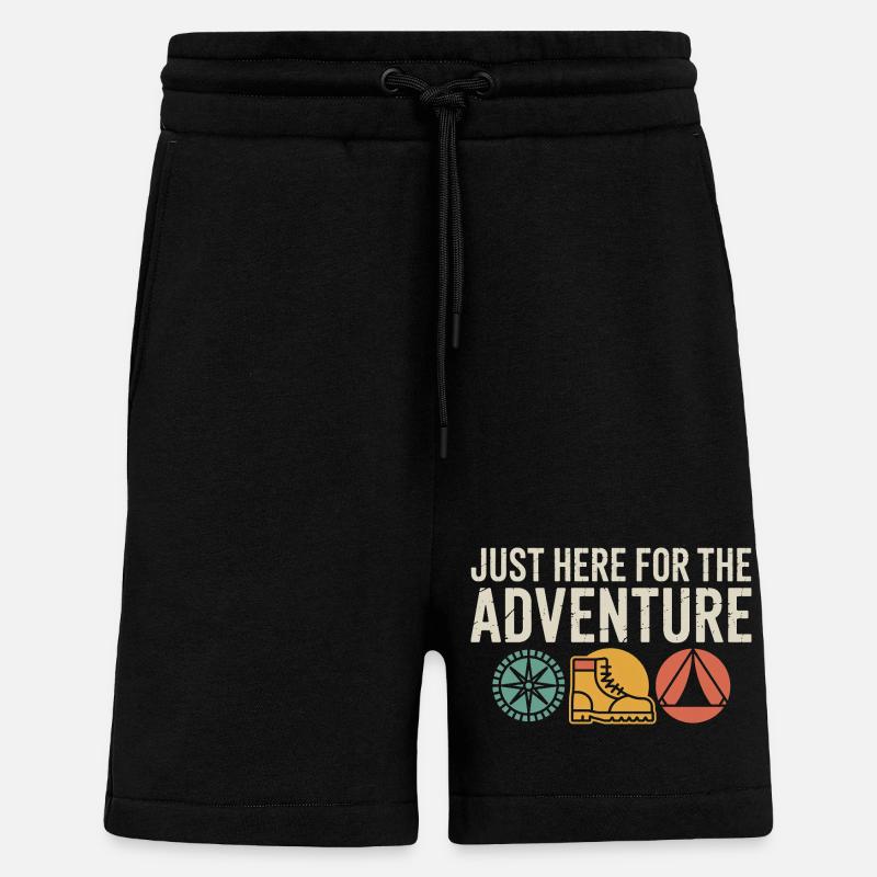 Adventure Boots Compass Tent - Shorts - made by SPREAD - SOLID BLACK