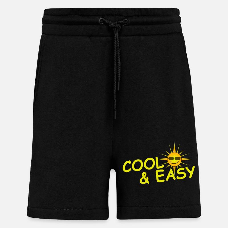 COOL & EASY - Shorts - made by SPREAD - SOLID BLACK
