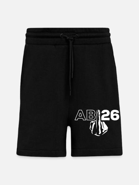 ABI 2026 Middle Finger Abitur - Gift - Shorts - made by SPREAD - SOLID BLACK