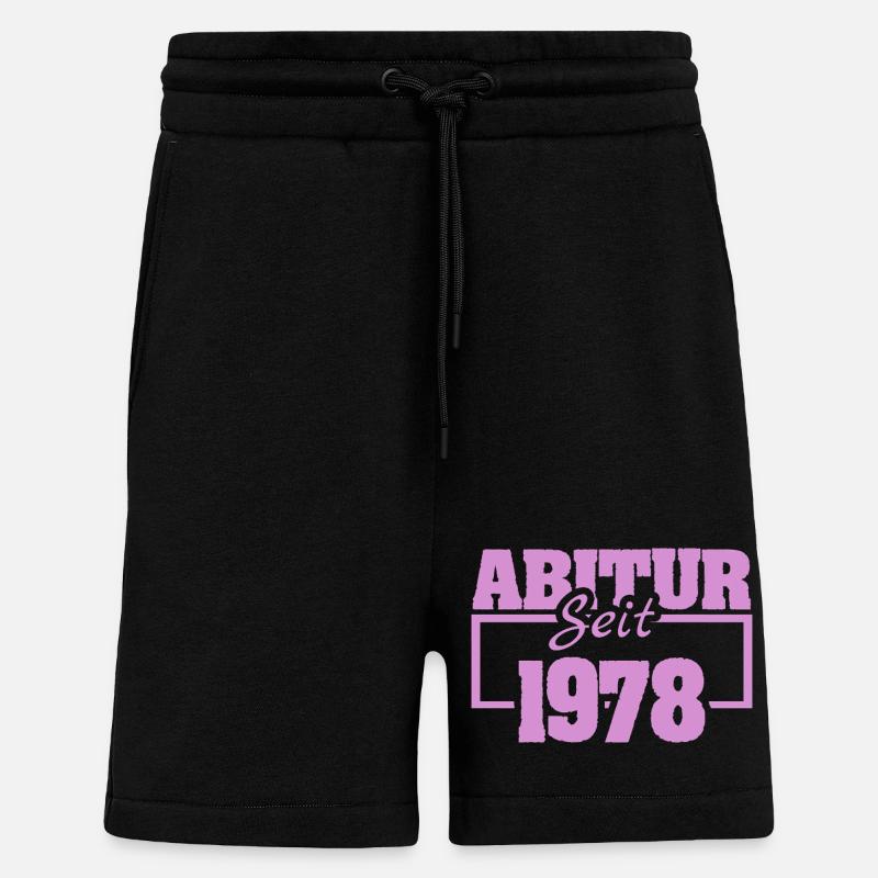 1978 - Short bio décontracté fabriqué en UE - SOLID BLACK