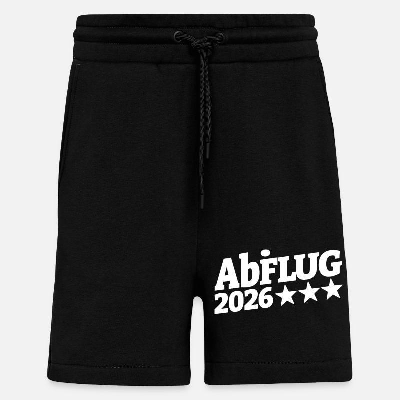 Abi Abflug 2026 Sternenpfad | Durchstarten - Shorts - made by SPREAD - SOLID BLACK