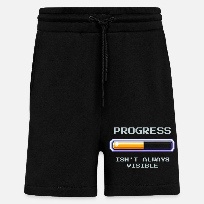 Invisible Progress | Social Work - Shorts - made by SPREAD - SOLID BLACK