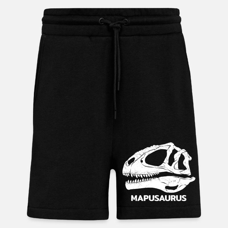 Mapusaurus Schädel Fossil - Shorts - made by SPREAD - SOLID BLACK