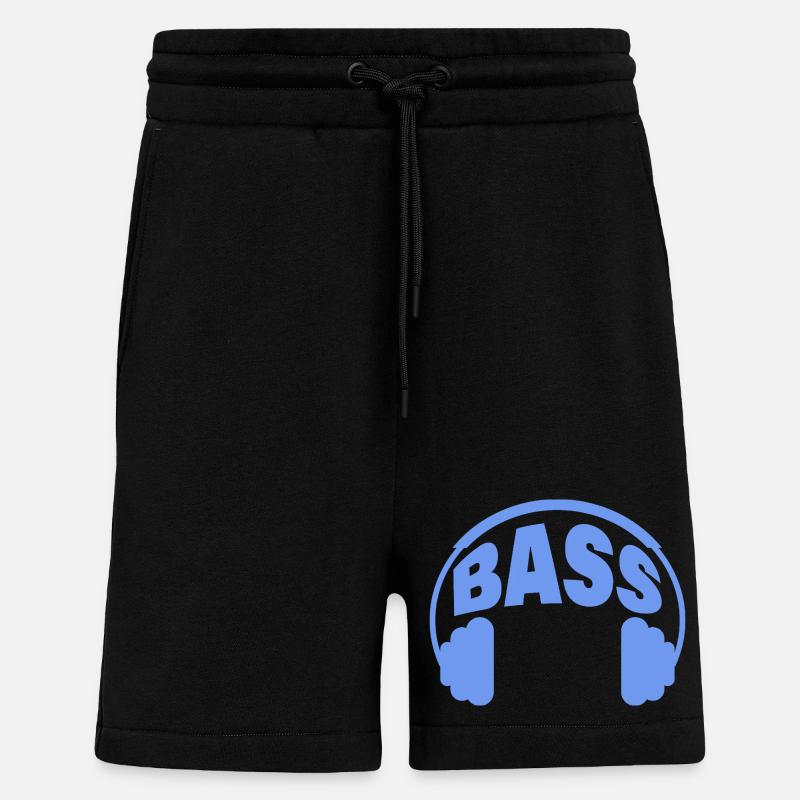 Basse - Short bio décontracté fabriqué en UE - SOLID BLACK