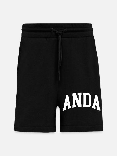 Anda - Short bio décontracté fabriqué en UE - SOLID BLACK
