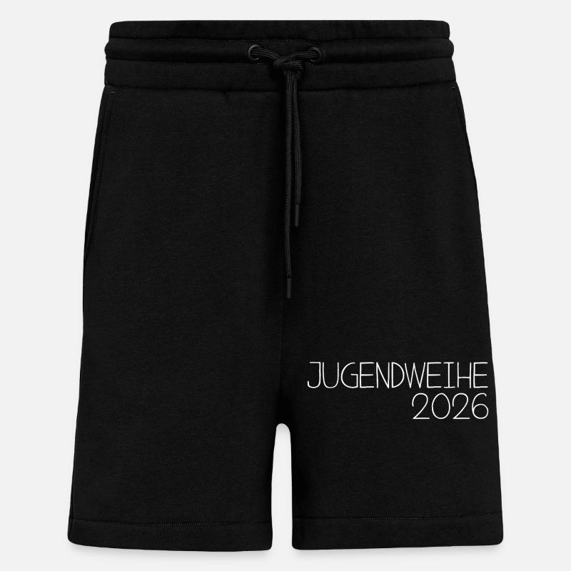 Consécration des jeunes 2026 - Short bio décontracté fabriqué en UE - SOLID BLACK