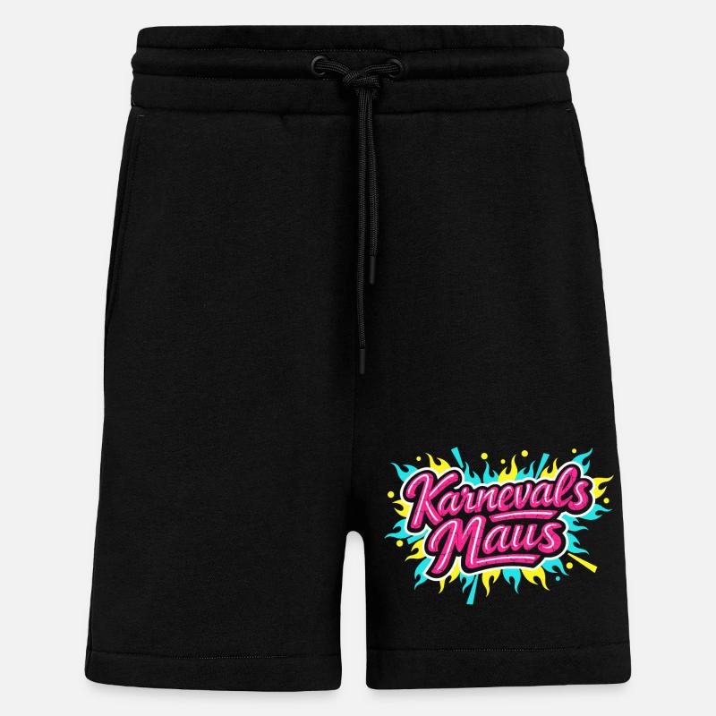 Karnevalsmaus Lustig Süß Party Geschenk - Shorts - made by SPREAD - SOLID BLACK