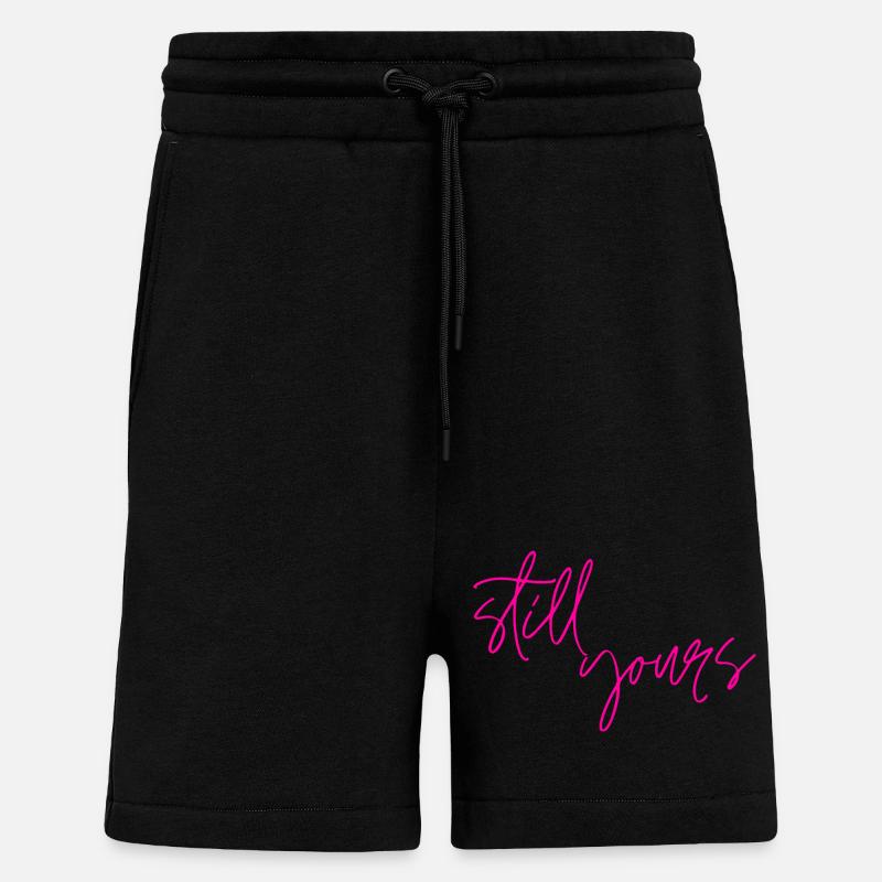 Toujours à toi la Saint-Valentin - Short bio décontracté fabriqué en UE - SOLID BLACK