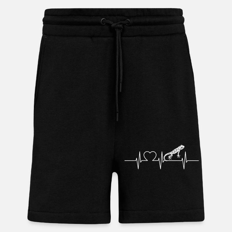 Salamandre de feu Salamandre - Short bio décontracté fabriqué en UE - SOLID BLACK