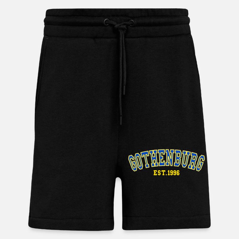 Göteborg Fondée en 1996 - Short bio décontracté fabriqué en UE - SOLID BLACK