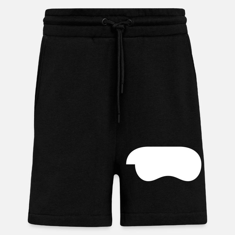 Controller-White - Shorts - made by SPREAD - SOLID BLACK