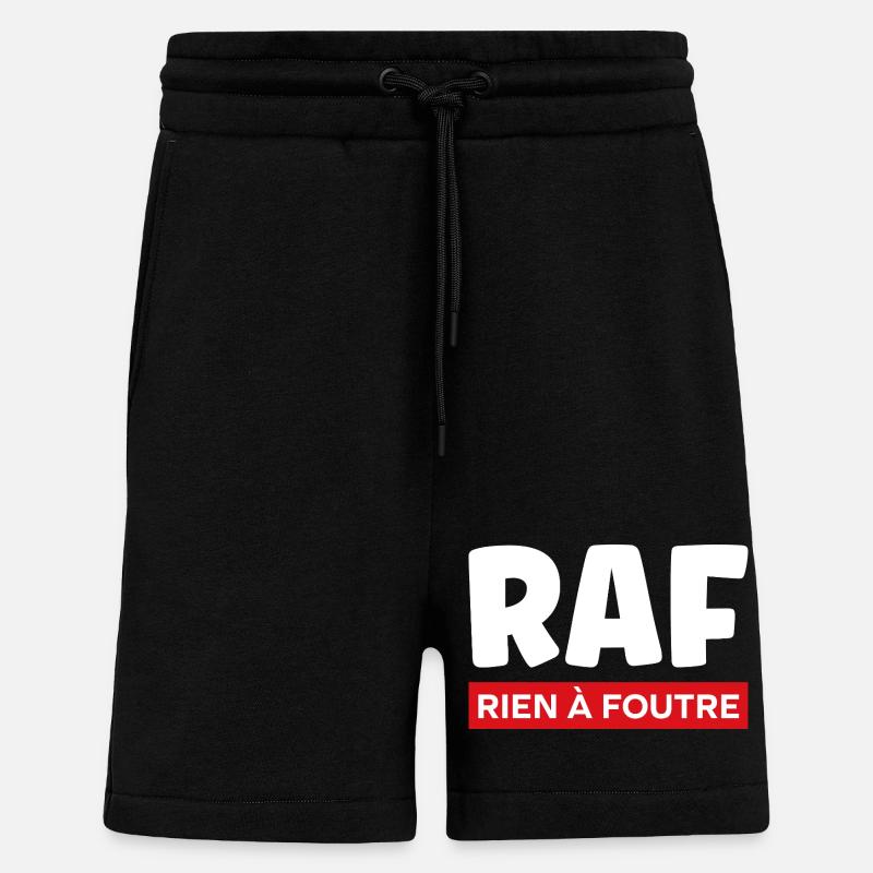 I don't give a damn - Shorts - made by SPREAD - SOLID BLACK