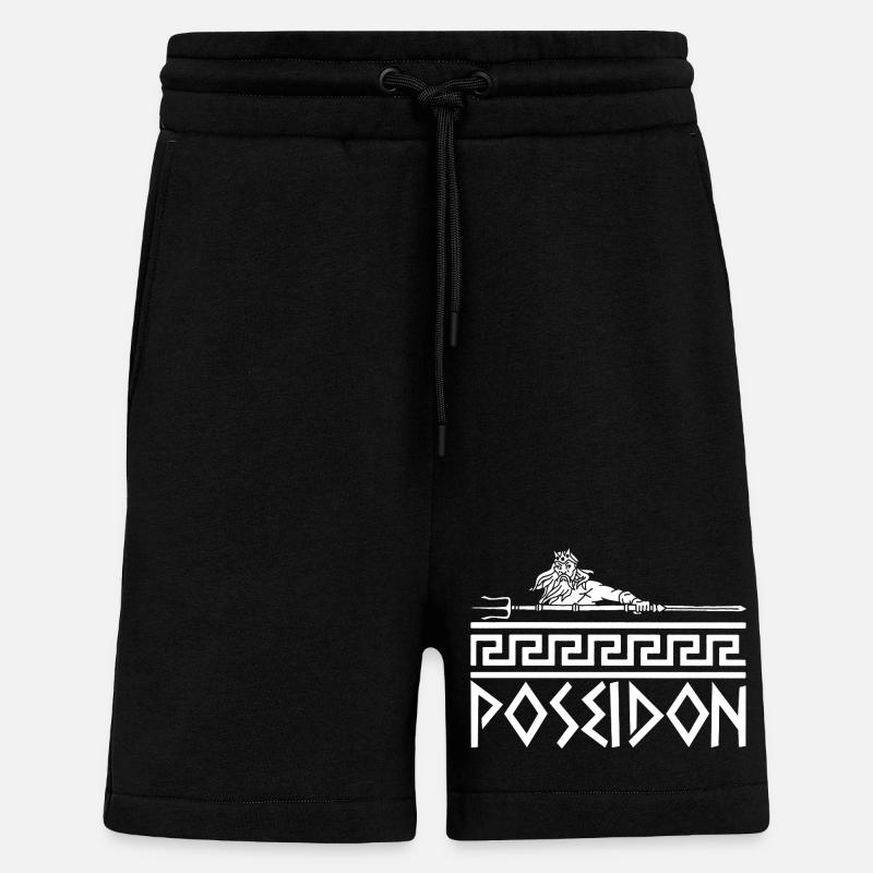 Griechischer Meeresgott (Weiß) - Shorts - made by SPREAD - SOLID BLACK