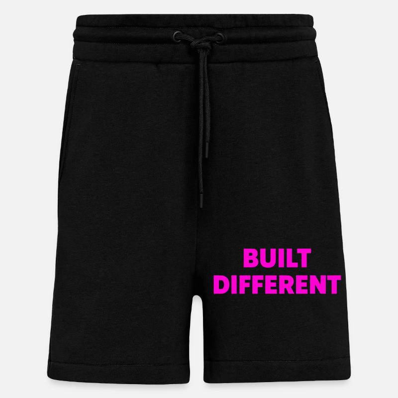 Differently built typography - Shorts - made by SPREAD - SOLID BLACK