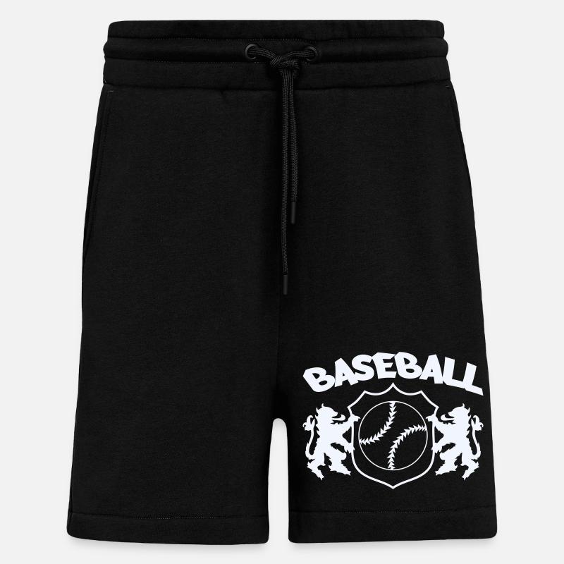 Baseball Wappen - Shorts - made by SPREAD - SOLID BLACK