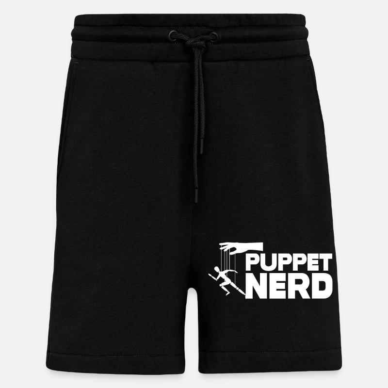 Puppet Nerd Marionette Tee - Shorts - made by SPREAD - SOLID BLACK