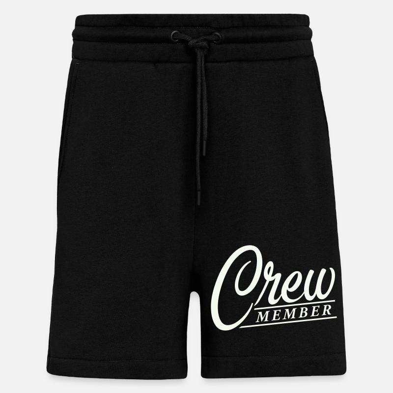 membre d’équipage - Short bio décontracté fabriqué en UE - SOLID BLACK