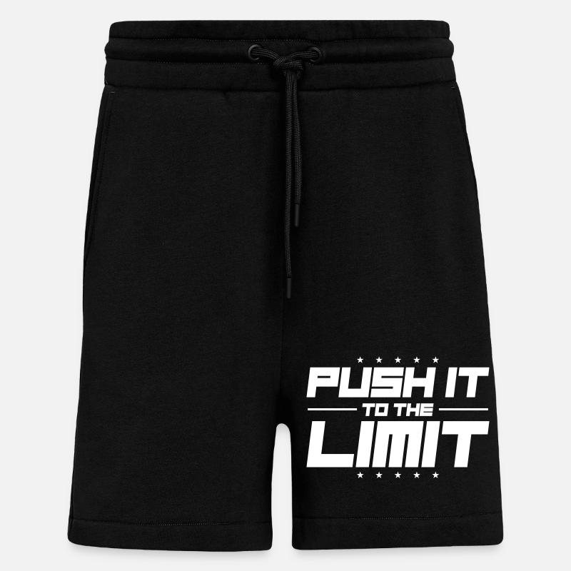 Push It To The Limit - Shorts - made by SPREAD - SOLID BLACK