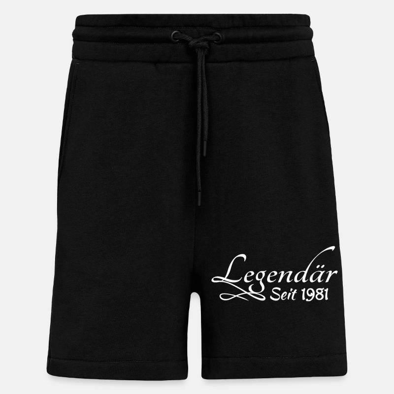 Cool 1981 - Short bio décontracté fabriqué en UE - SOLID BLACK