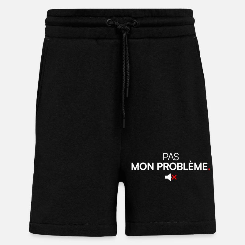 Nicht mein minimaler Designproblem-Humor - Shorts - made by SPREAD - SOLID BLACK