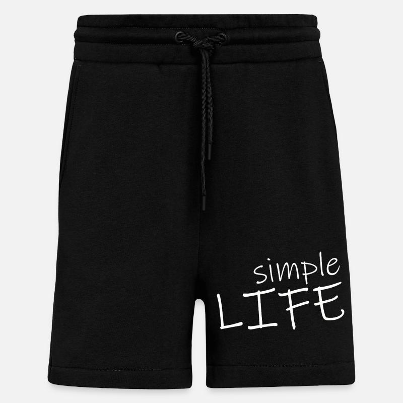 UNE VIE SIMPLE - Short bio décontracté fabriqué en UE - SOLID BLACK