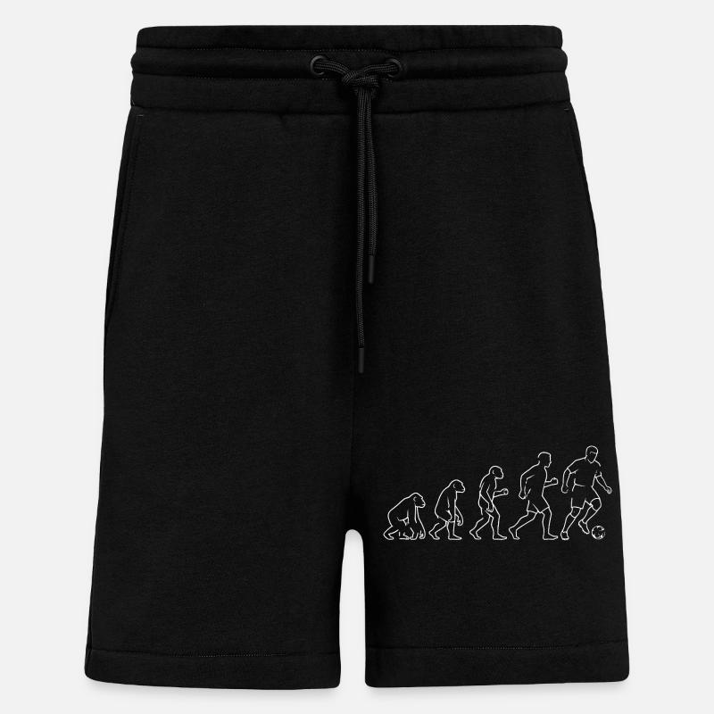 Fan d’Evolution Soccer Kick Soccer - Short bio décontracté fabriqué en UE - SOLID BLACK