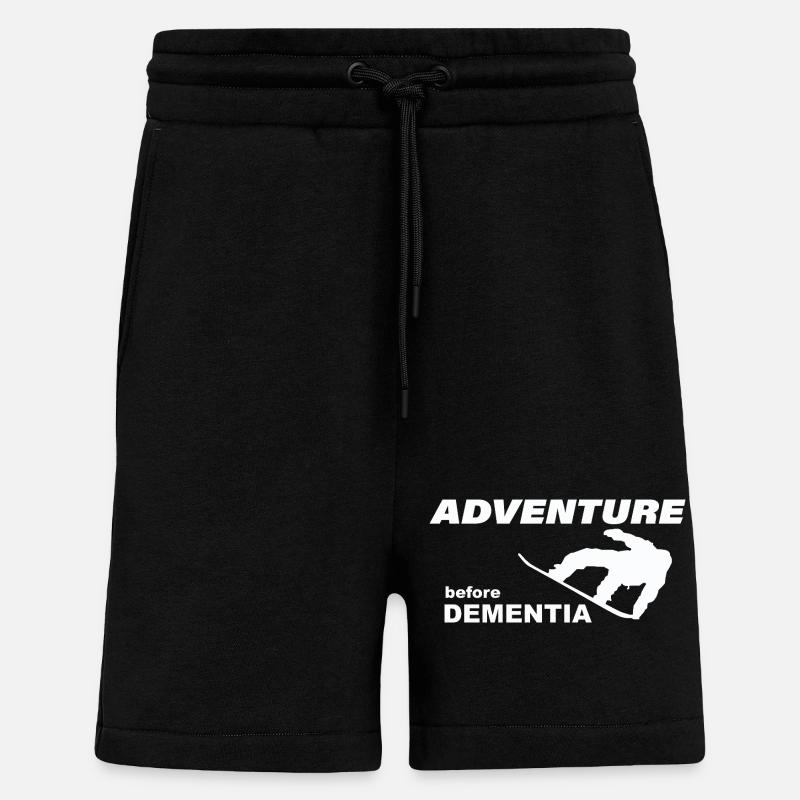 AVENTURE DE SNOWBOARD - Short bio décontracté fabriqué en UE - SOLID BLACK