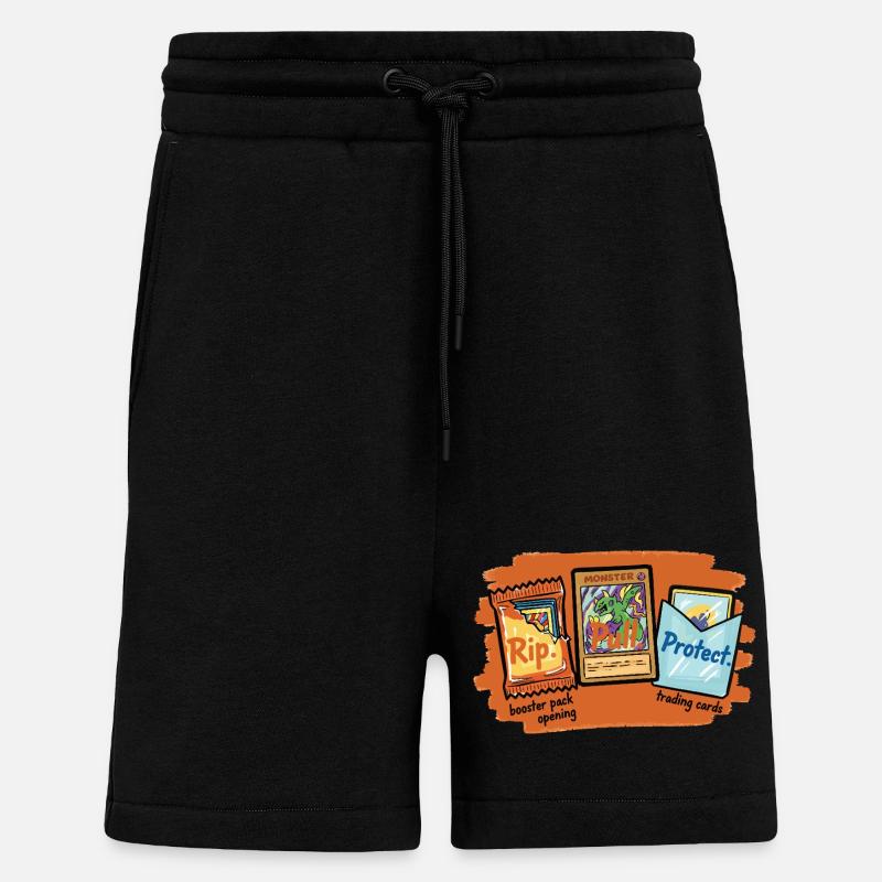 Rip Pull Protect Sammelkarten-Boosterpack-Öffnung - Shorts - made by SPREAD - SOLID BLACK