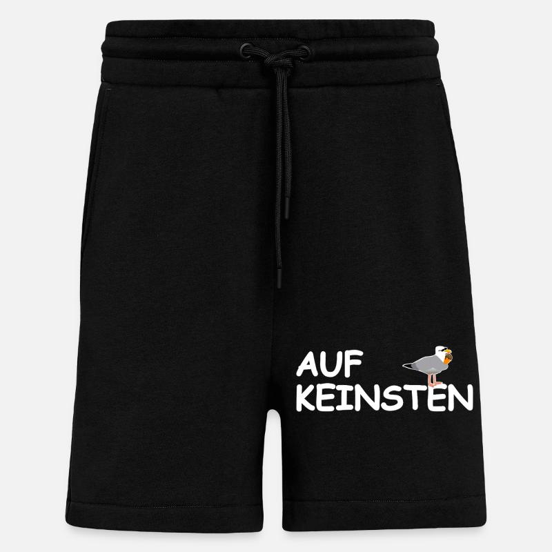 Auf Keinsten Möwe - Shorts - made by SPREAD - SOLID BLACK