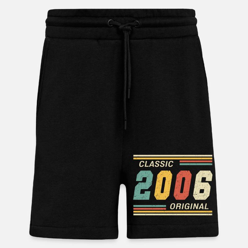 2006 - Original classique - Short bio décontracté fabriqué en UE - SOLID BLACK