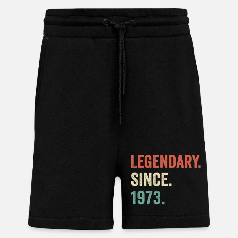 legendary since 1973 - Short bio décontracté fabriqué en UE - SOLID BLACK