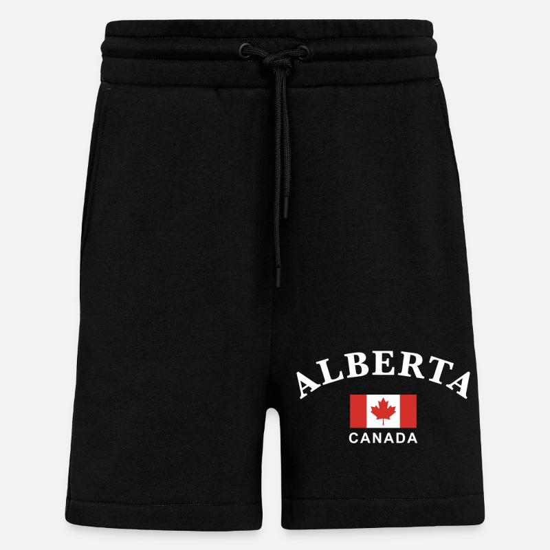 Alberta, Canada - Shorts - made by SPREAD - SOLID BLACK