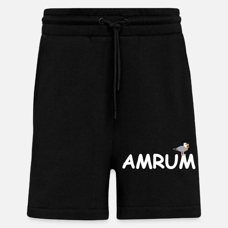 Amrum Möwe Nordsee - Shorts - made by SPREAD - SOLID BLACK