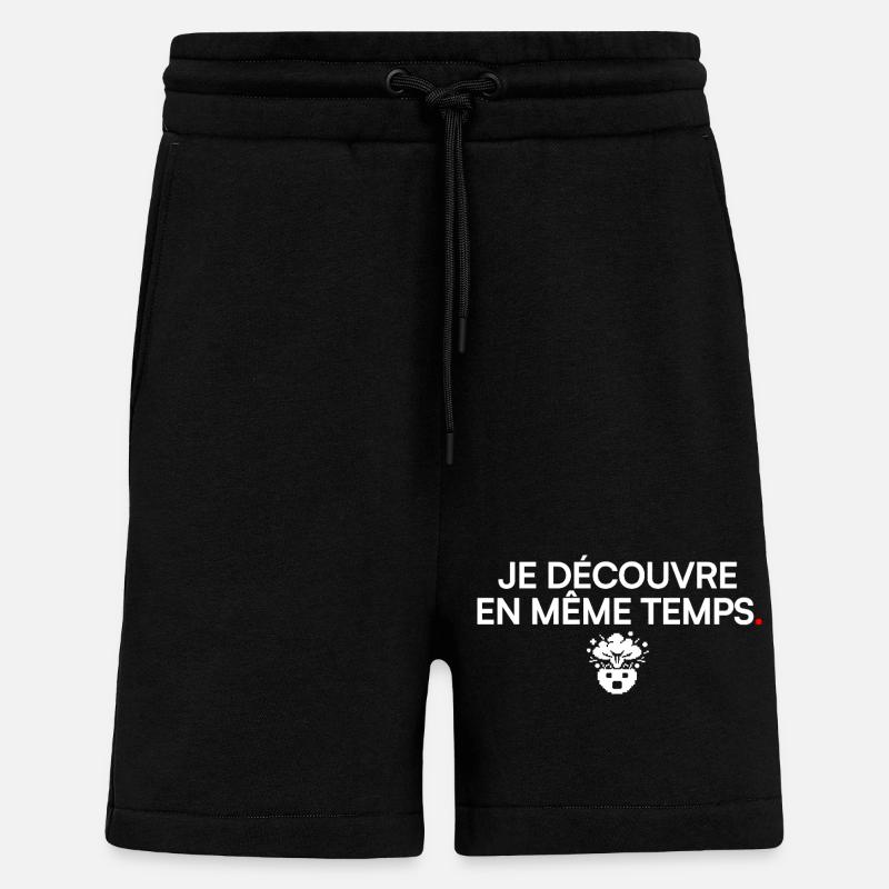 ENTDECKEN SIE GLEICHZEITIG | Bürohumor - Shorts - made by SPREAD - SOLID BLACK