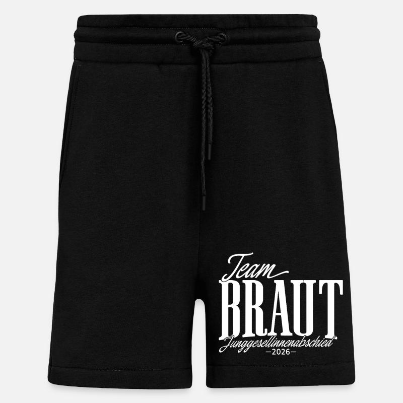 Team Braut Junggesellinnenabschied JGA 2026 - Shorts - made by SPREAD - SOLID BLACK
